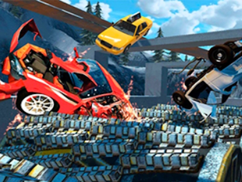 Spiel Beam Drive: Autounfall in der Boxengasse  Online