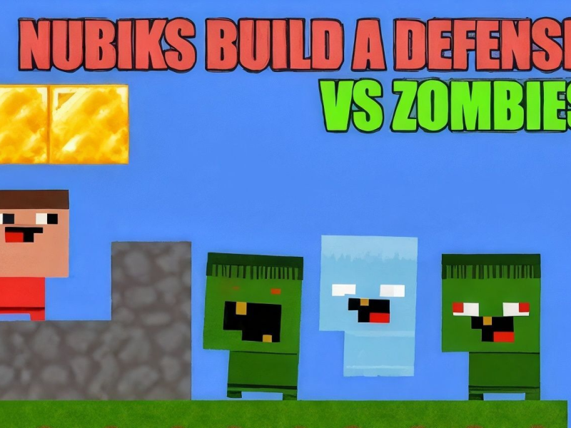 Spiel Nubiks bauen eine Verteidigung gegen Zombies auf  Online