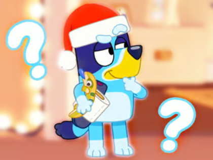Spiel Kinderquiz: Bluey Christmas Fandom  Online