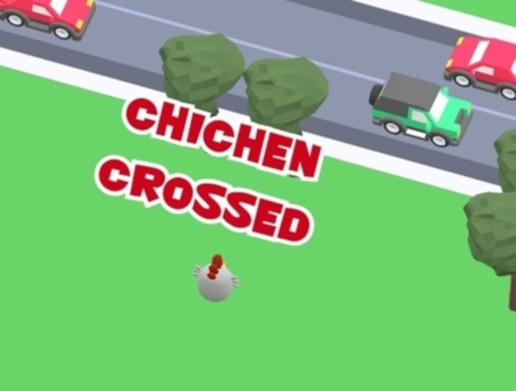 Spiel Huhn gekreuzt  Online