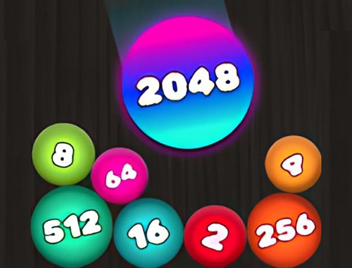 Spiel 2048 Puzzle: Verbinde die Kugeln  Online