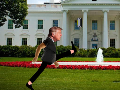 Spiel Trump Wobble Walk Herausforderung Online