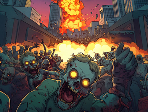 Spiel Zombie-Belagerung. io  Online