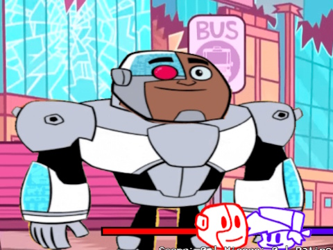 Spiel Friday Night Funkin' vs Cyborg: Ganze Woche  Online