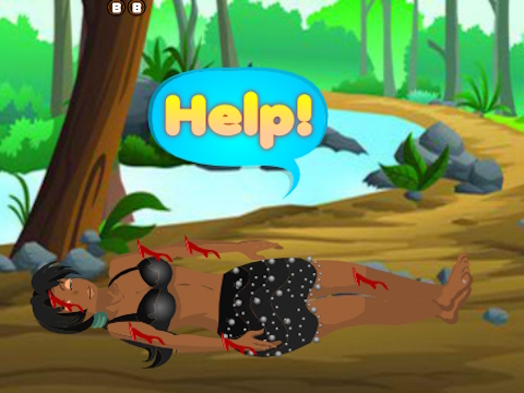 Spiel Retten Sie ein verletztes Stammesmädchen  Online
