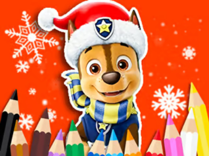 Spiel Malbuch: Paw Patrol Weihnachten  Online