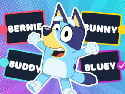Spiel Kinderquiz: Bluey Super Fan Quiz  Online