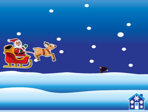 Spiel Der jetzige Lauf des Weihnachtsmanns  Online