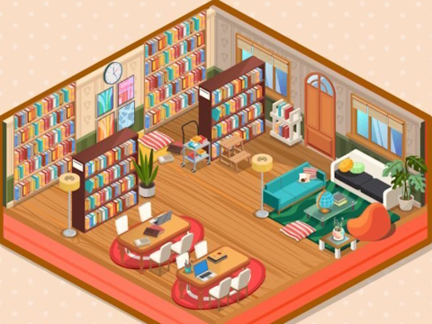 Spiel Dekor: Meine Bibliothek  Online