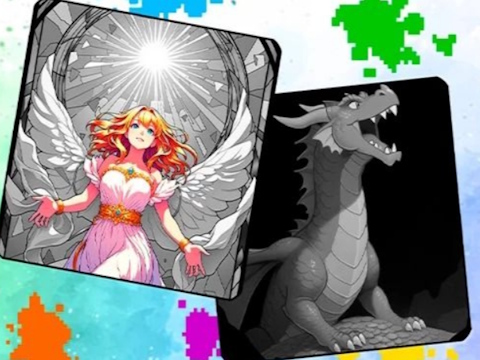 Spiel Farbpixel Färben nach Zahlen  Online