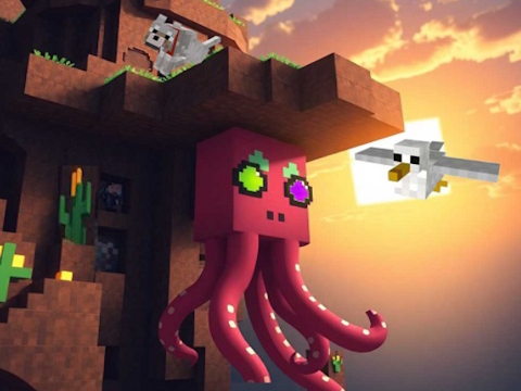 Spiel Minecraft -Tintenfischanomalie  Online
