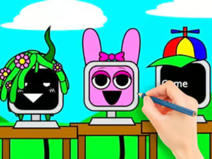 Spiel Malbuch: Sprunki Fun Computer  Online