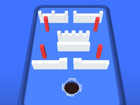 Spiel Loch 3D -Farbblockspiel  Online