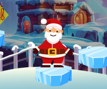 Spiel Der festliche Sprung des Weihnachtsmanns  Online