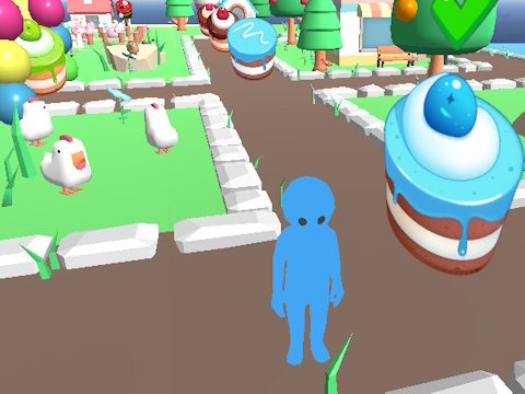 Spiel Obby sammelt süße Kuchen  Online