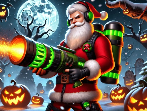 Spiel Santa gegen Monster  Online