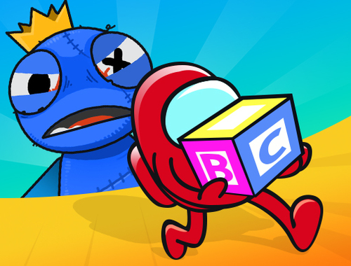 Spiel Verstecken und suchen Sie blaues Monster  Online