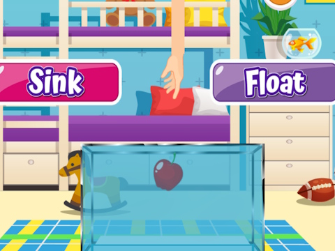 Spiel Waschbecken oder schweben  Online