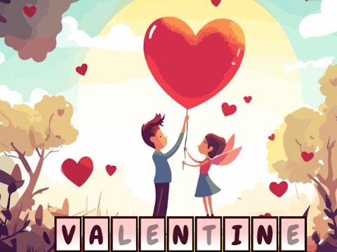 Spiel Valentinstag versteckte Alphawords  Online
