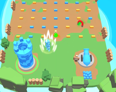 Spiel Tower Clash: Ziegel sammeln  Online