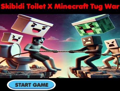 Spiel Skibidi Toilette x Minecraft Tug Krieg  Online