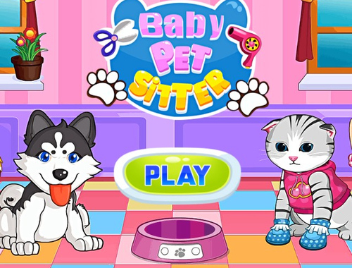 Spiel Baby Haustiersitter  Online