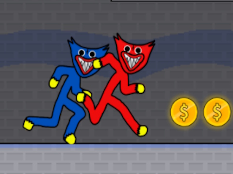 Spiel Stickman Huggy Party Duo Online