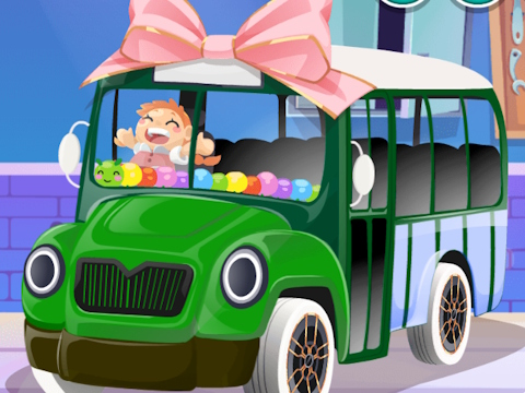 Spiel Dekor: Schulbus  Online