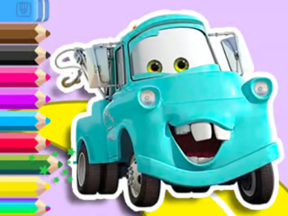 Spiel Malbuch: Mater Cars  Online