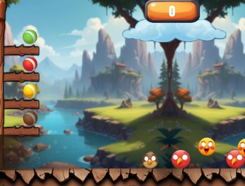 Spiel Farbkugel Shoot Vogel  Online
