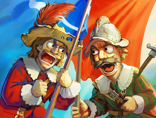 Spiel Musketiere Schießpulver gegen Stahl  Online