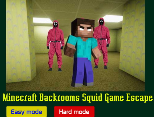 Spiel Minecraft Backrooms Squid Game Flucht  Online