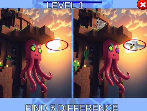 Spiel Minecraft -Tintenfischanomalie  Online
