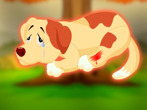 Spiel Hilfe beim verletzten Haustierhund  Online