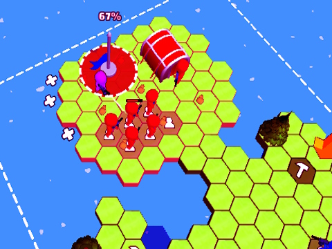 Spiel Fliesenhexwelt: Rot gegen Blau  Online