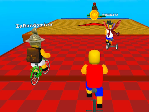 Spiel Obby auf einem Fahrrad  Online