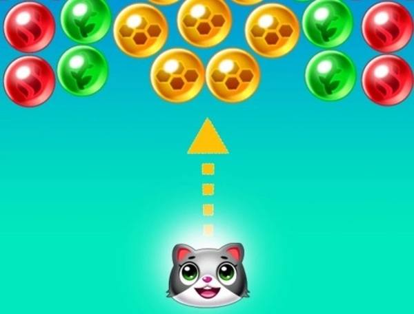Spiel Speichern Sie den Bubble -Shooter der Katzen  Online
