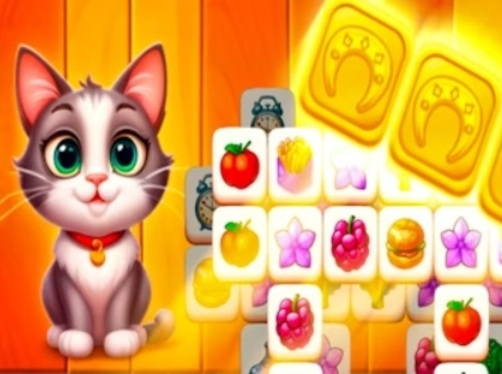 Spiel Cat Town Tile Match Puzzle  Online