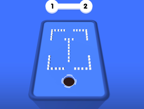 Spiel Loch 3D -Farbblock  Online