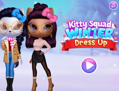 Spiel Kitty Squad Winter Dress Up  Online