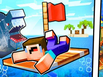 Spiel Noob Raft: Ozeanüberleben  Online