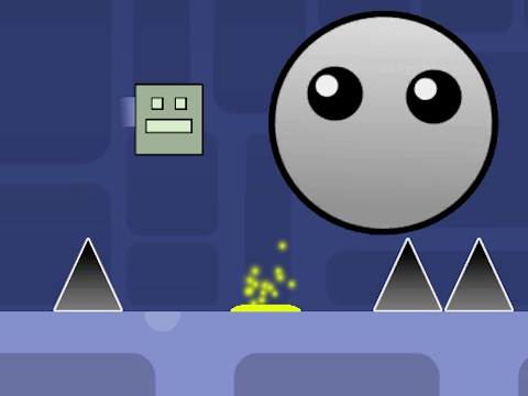 Spiel Geometrie Dash: Clicker und Ebenen  Online