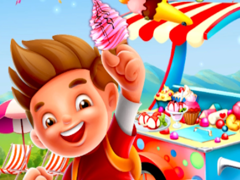 Spiel Sommer -Rosen -Kegel -Eis  Online