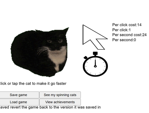 Spiel Spinning Cat Clicker  Online