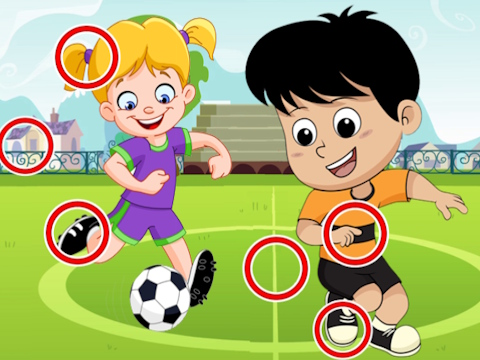 Spiel Fußballunterschiede  Online