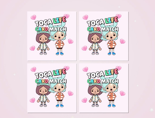 Spiel Toca Life Memory Card Match  Online