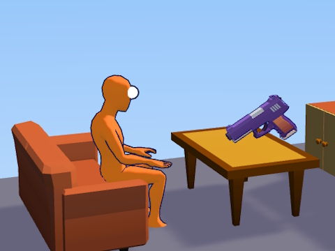 Spiel Ragdoll Gun Shooter: Kanonspinner Spielplatz  Online
