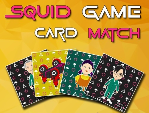 Spiel Tintenfisch -Spiel -Speicherkarte Match  Online