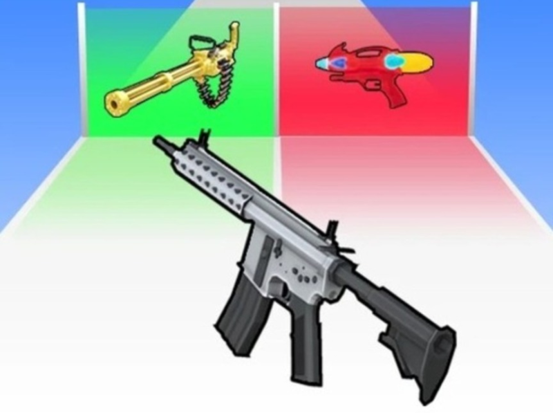 Spiel Holen Sie sich eine coole Waffe!  Online