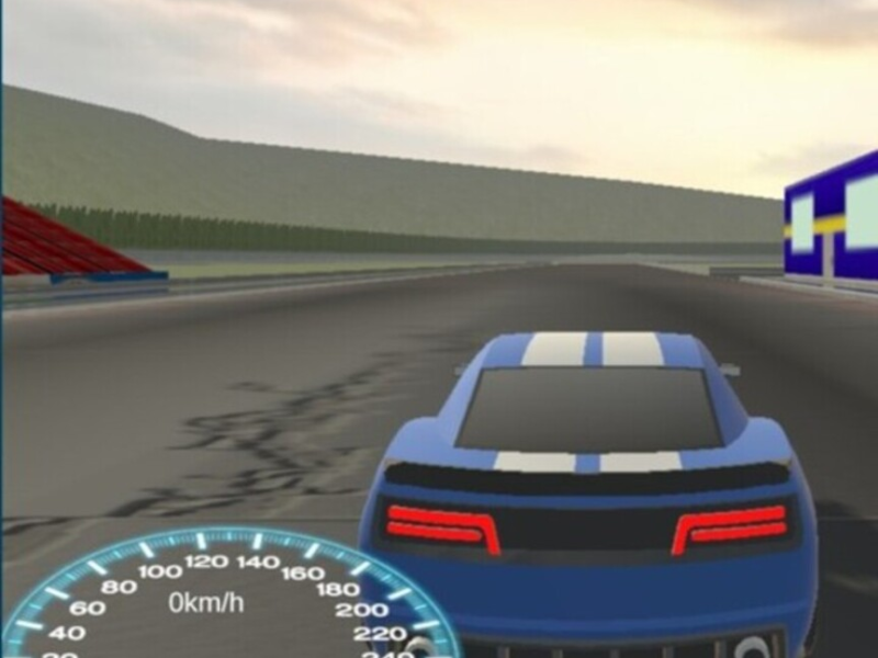 Spiel Fahren Sie blaues Auto  Online